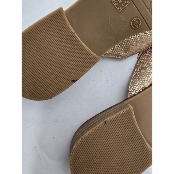 CL by Chinese Laundry Metallic Python Snakeskin Freshest Mule - Picture 8 of 9